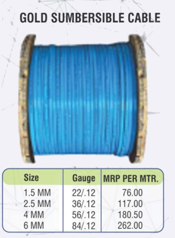 GOLD SUMBERSIBLE CABLE