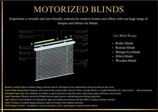 MOTORIZED BLINDS